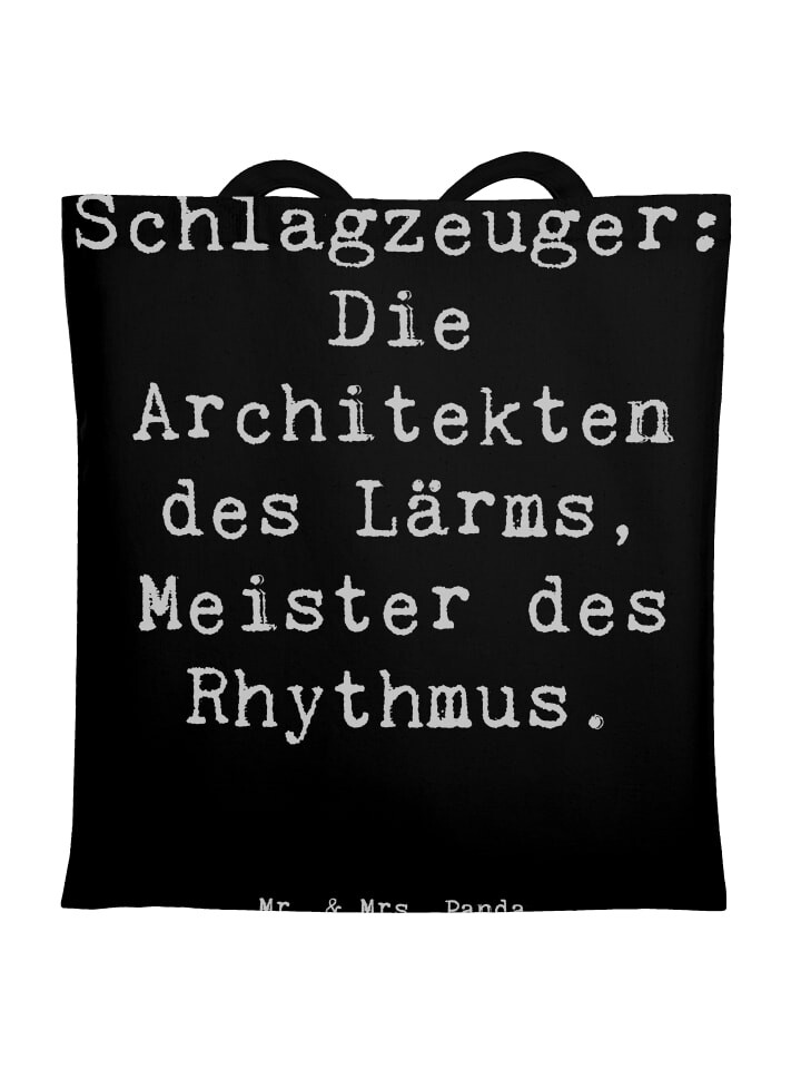 Сумка для переноски Mr & Mrs Panda Schlagzeug Architekten, черный
Сумка для переноски Mr & Mrs Panda Schlagzeug Architekten, черный