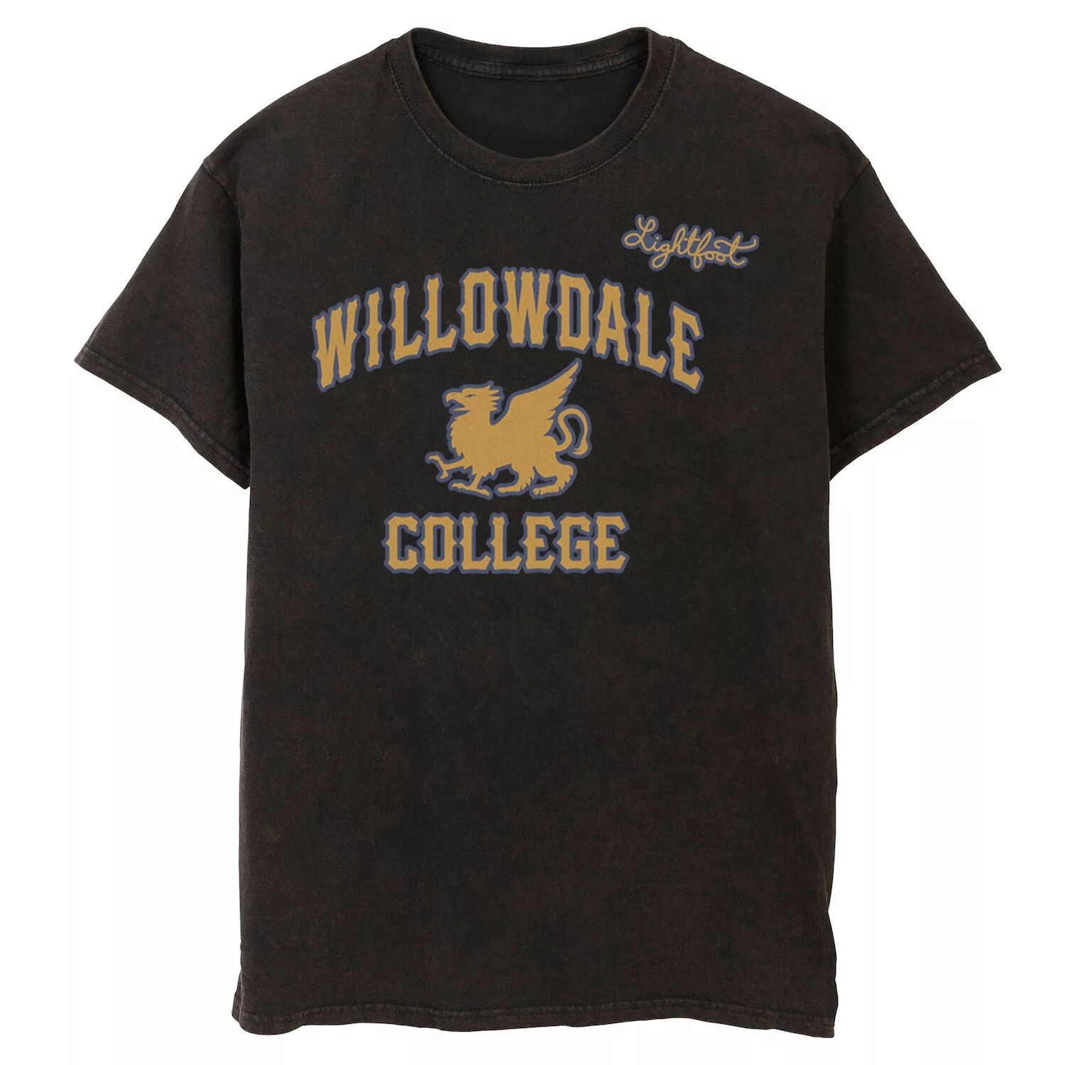 Мужская футболка с логотипом Disney Pixar Onward Willowdale College Licensed Character, черный
Мужская футболка с логотипом Disney Pixar Onward Willowdale College Licensed Character, черный