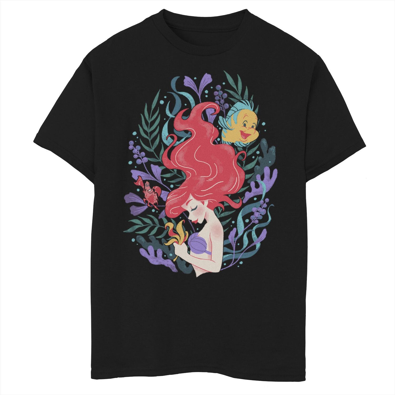 Футболка с рисунком Ариэль Флаундер и Себастьян из мультфильма «Русалочка» Disney для мальчиков 8–20 лет Disney
Футболка с рисунком Ариэль Флаундер и Себастьян из мультфильма «Русалочка» Disney для мальчиков 8–20 лет Disney