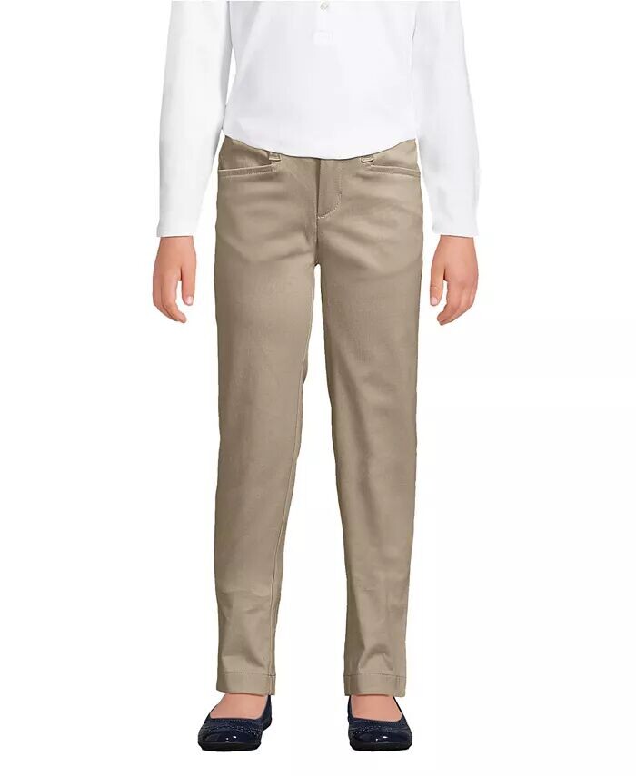 Узкие эластичные брюки-чиносы для маленьких девочек Lands' End, коричневый/бежевый
Узкие эластичные брюки-чиносы для маленьких девочек Lands' End, коричневый/бежевый