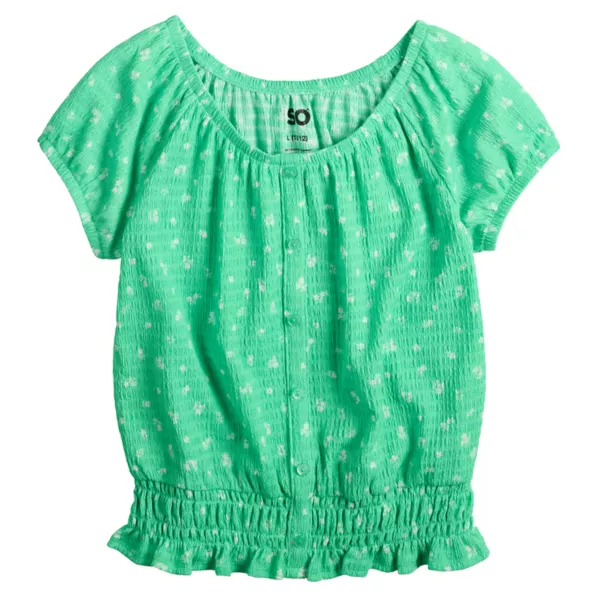 Детский и подростковый трикотажный топ с фактурной вязкой и объемным подолом, размеры 6-20, включая plus size So, цвет green floral
Детский и подростковый трикотажный топ с фактурной вязкой и объемным подолом, размеры 6-20, включая plus size So, цвет green floral