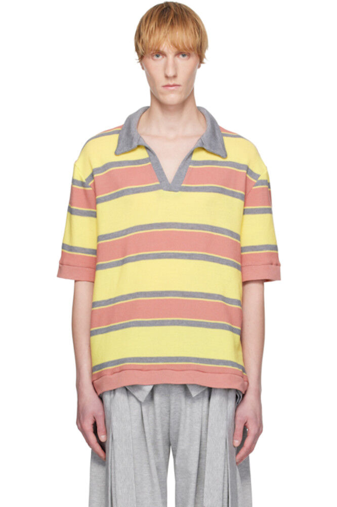 Поло в розовую и желтую полоску ANDREJ GRONAU
Поло в розовую и желтую полоску ANDREJ GRONAU