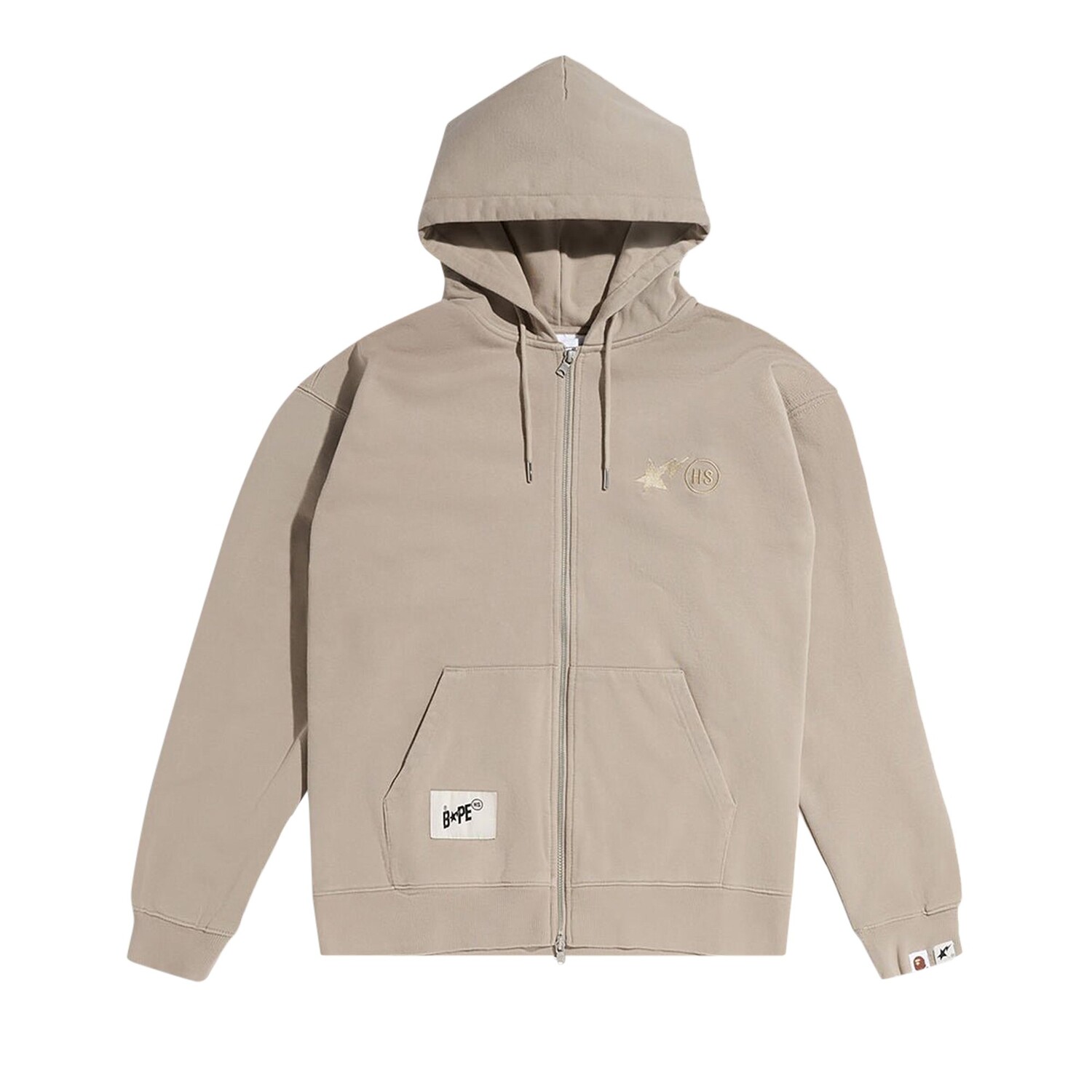 Толстовка на молнии с полной молнией BAPE x Highsnobiety, цвет Бежевый
Толстовка на молнии с полной молнией BAPE x Highsnobiety, цвет Бежевый