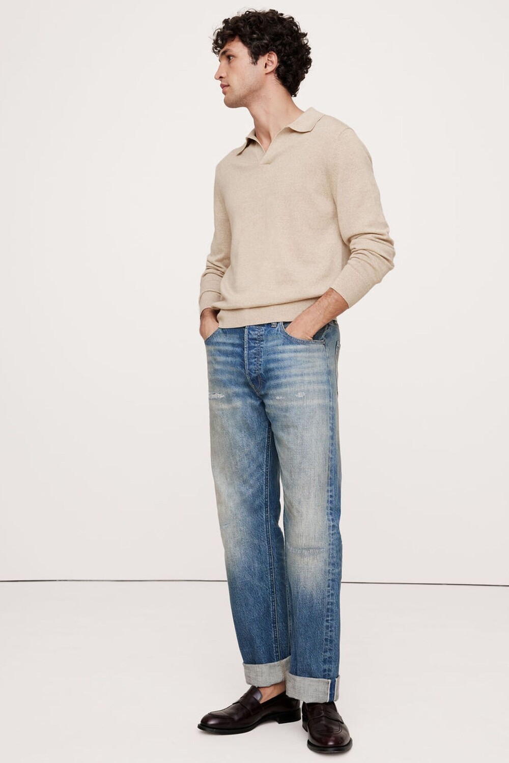 Итальянский свитер поло из мериносовой шерсти Banana Republic, бежевый
Итальянский свитер поло из мериносовой шерсти Banana Republic, бежевый