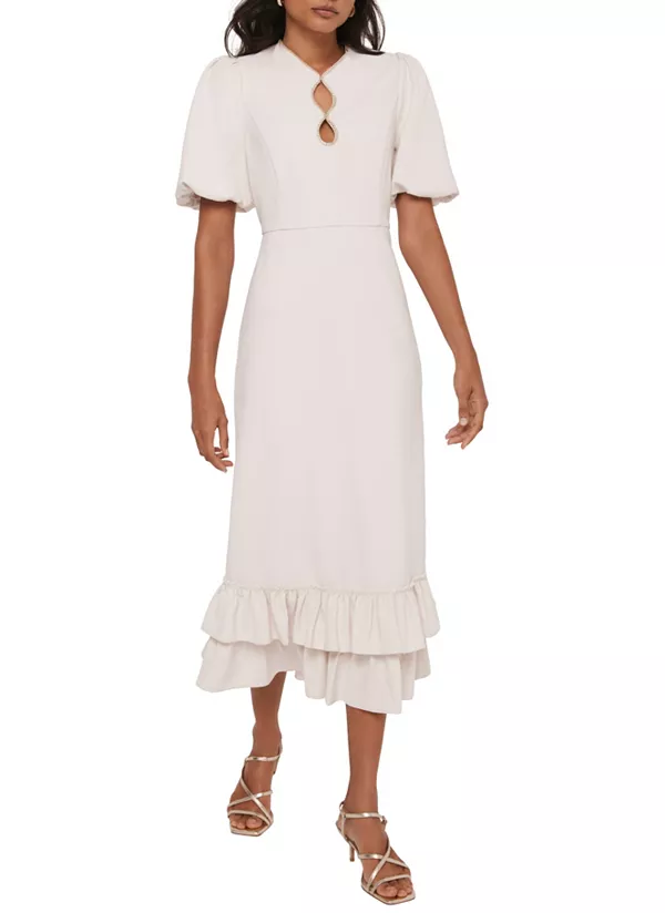 Женское миди-платье с отделкой стразами Mint Velvet, белый
Женское миди-платье с отделкой стразами Mint Velvet, белый