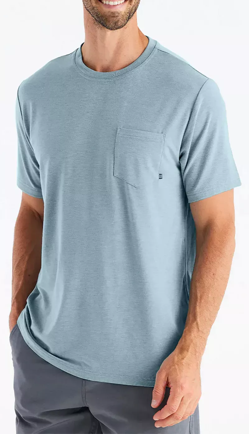 Мужская футболка Free Fly с гибкими карманами из бамбука, цвет Heather Tide
Мужская футболка Free Fly с гибкими карманами из бамбука, цвет Heather Tide