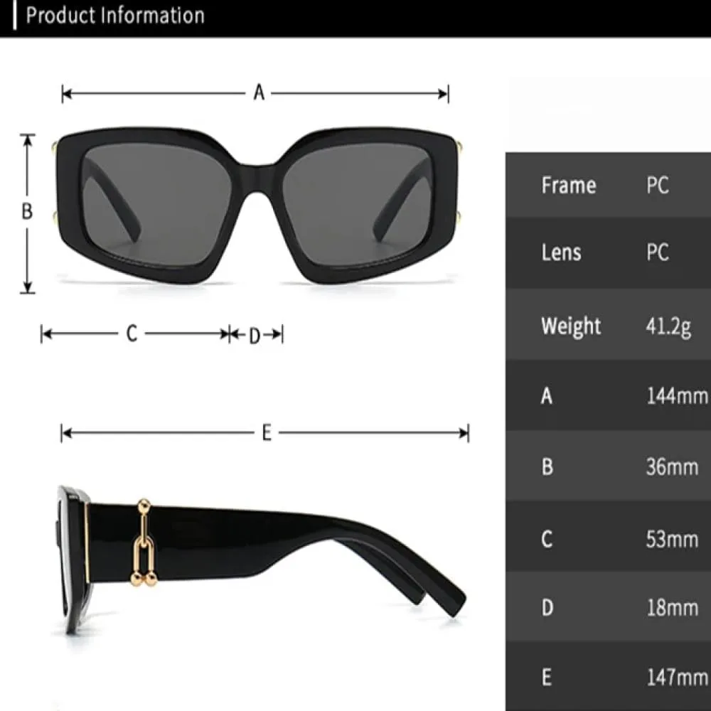 Винтажные солнцезащитные очки 2027 года для женщин, квадратные, модные мужские солнцезащитные очки UV400, ретро-солнцезащитные очки для мужчин MTZJH, C1 Black Grey
Винтажные солнцезащитные очки 2027 года для женщин, квадратные, модные мужские солнцезащитные очки UV400, ретро-солнцезащитные очки для мужчин MTZJH, C1 Black Grey