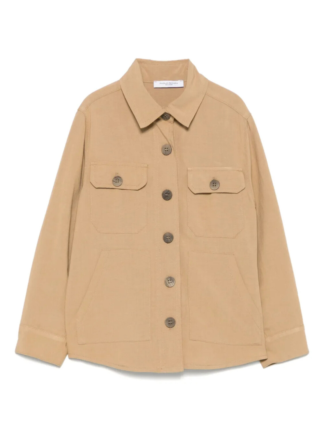 Paolo Pecora Kids рубашка с карманами, коричневый
Paolo Pecora Kids рубашка с карманами, коричневый