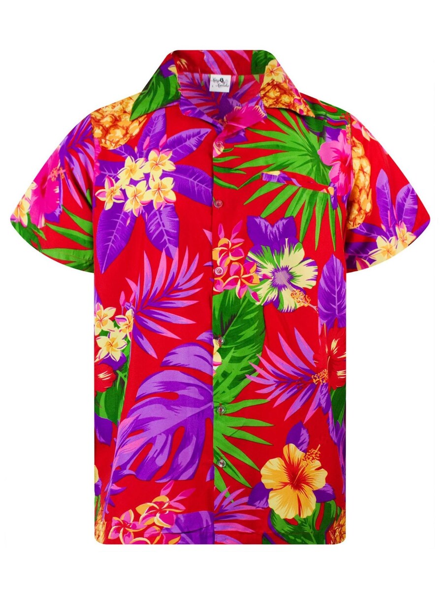 Рубашка King Kameha Pineapple, красный
Рубашка King Kameha Pineapple, красный