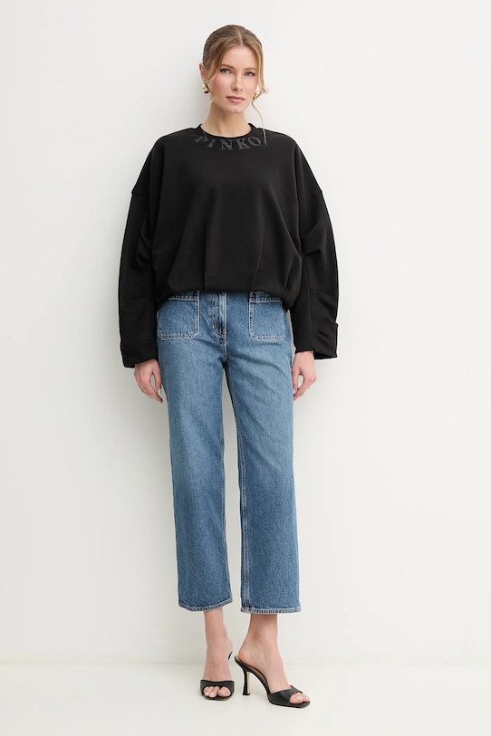 Хлопковая толстовка Pinko, черный
Хлопковая толстовка Pinko, черный