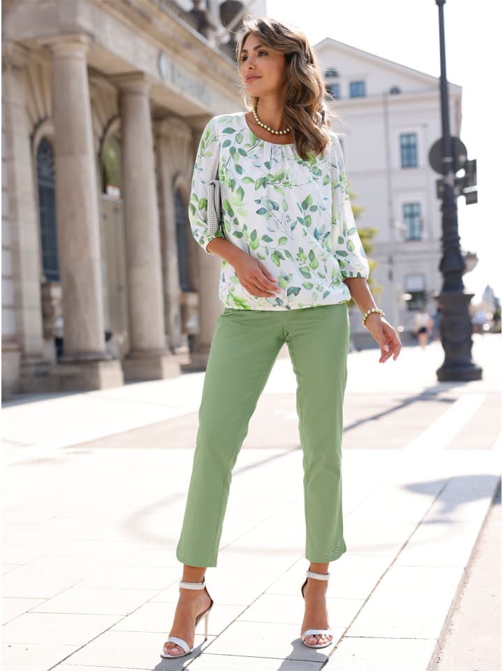 Блузка из жоржета белого цвета с принтом эвкалипта WITT WEIDEN
Блузка из жоржета белого цвета с принтом эвкалипта WITT WEIDEN