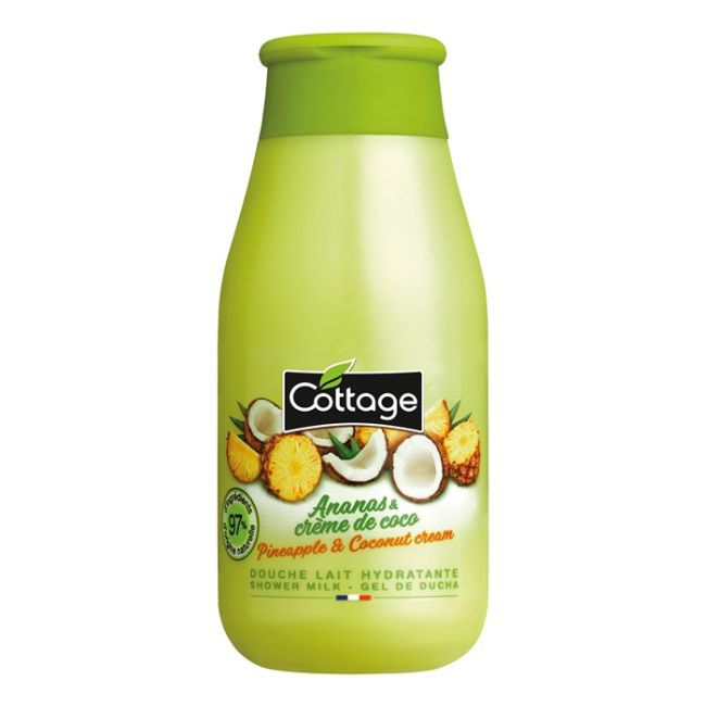 Молочко для душа с ананасом и кокосом Cottage, 50 мл
Молочко для душа с ананасом и кокосом Cottage, 50 мл