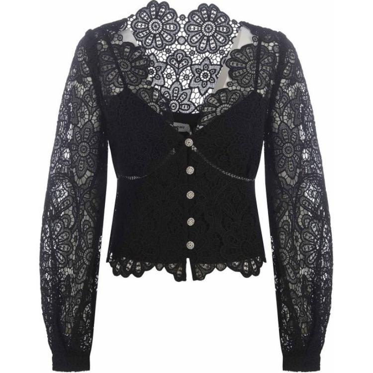 Футболка женская черная Self-portrait
Футболка женская черная Self-portrait