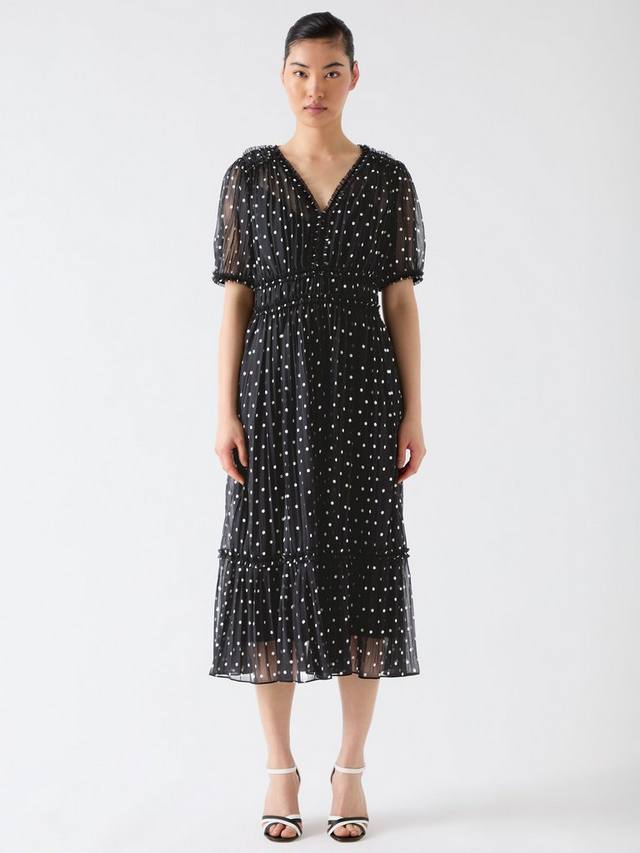 Плиссированное платье gigi в горошек L.K.Bennett, черный/белый
Плиссированное платье gigi в горошек L.K.Bennett, черный/белый