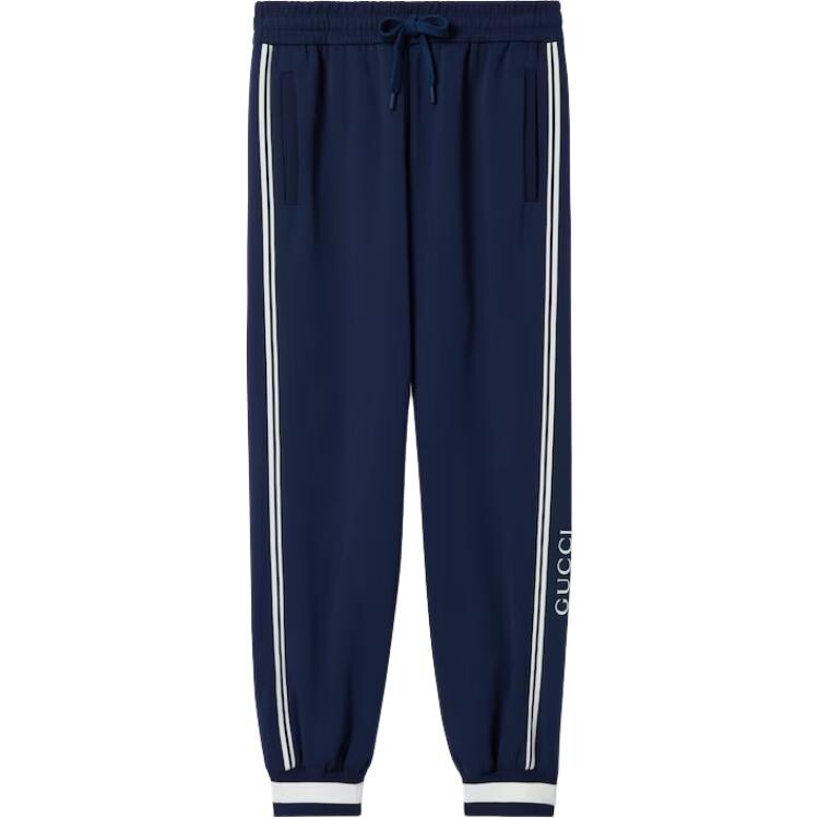 Трикотажные спортивные штаны мужские темно-синие Gucci, синий
Трикотажные спортивные штаны мужские темно-синие Gucci, синий