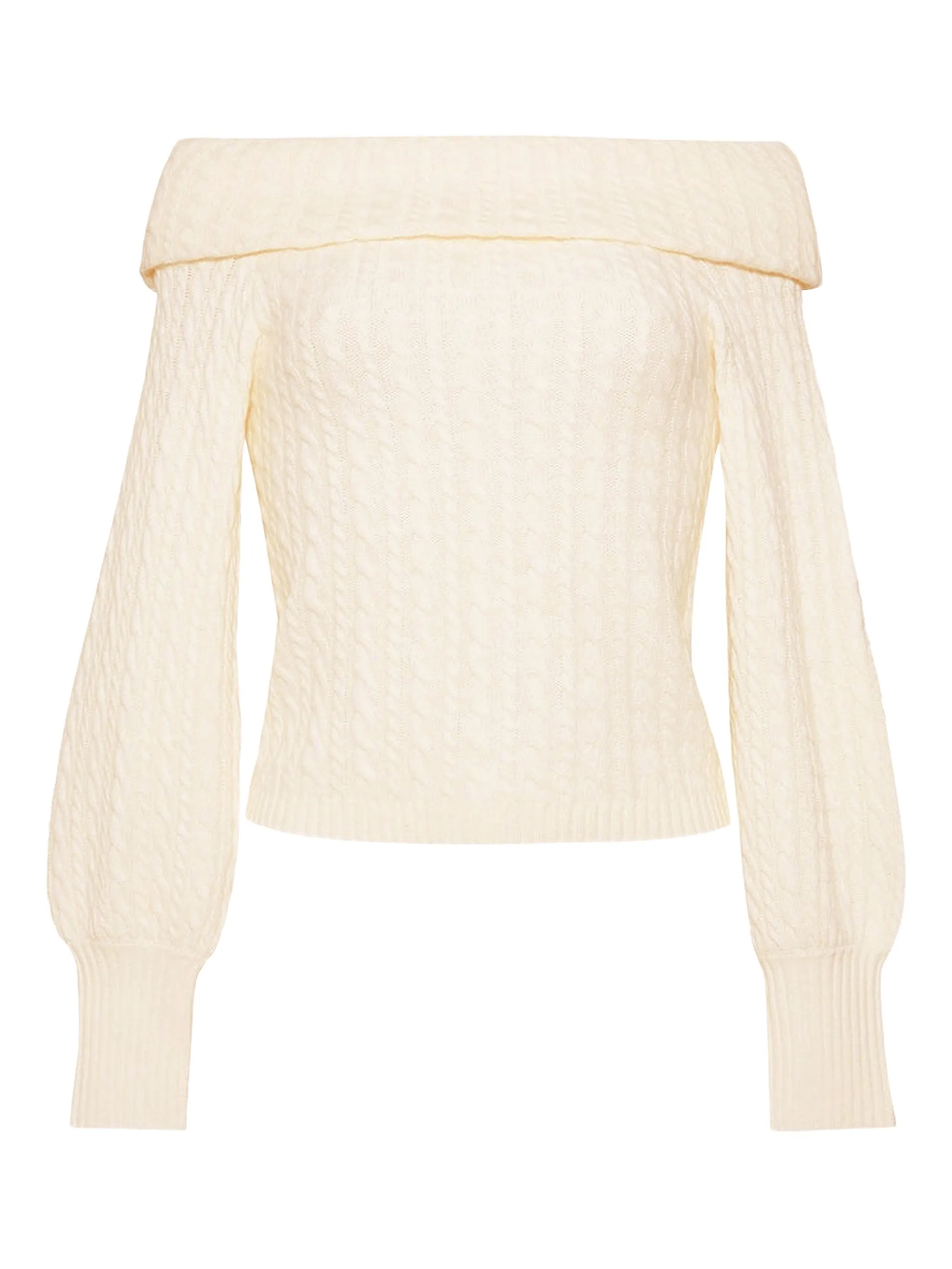 Топ фактурной вязки с открытыми плечами Cara Cara, белый
Топ фактурной вязки с открытыми плечами Cara Cara, белый