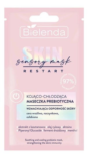 Успокаивающая охлаждающая пребиотическая маска - укрепление иммунитета кожи 8г Bielenda Skin Restart Sensory Mask
Успокаивающая охлаждающая пребиотическая маска - укрепление иммунитета кожи 8г Bielenda Skin Restart Sensory Mask
