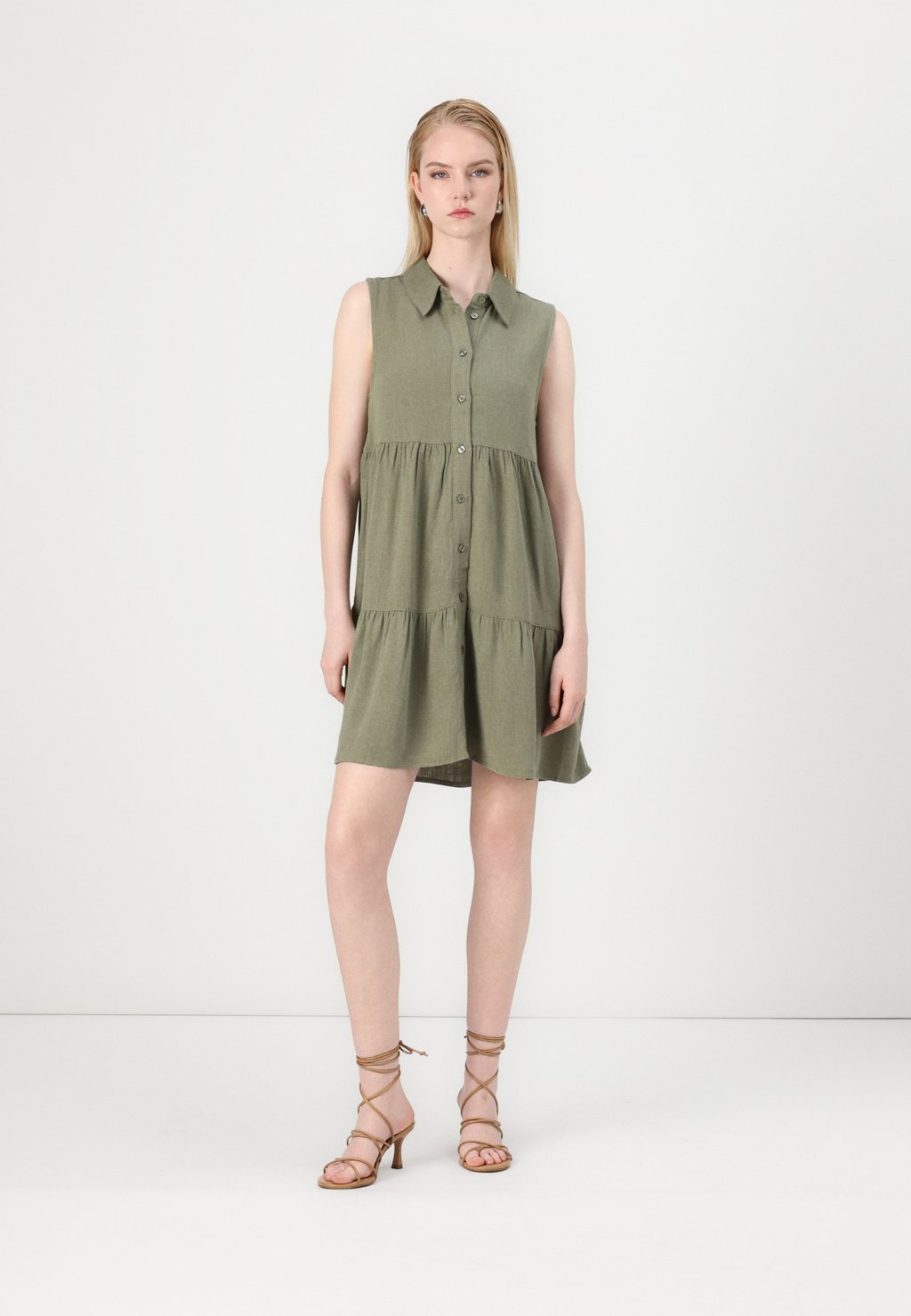 Платье-рубашка ONLSIESTA SHIRT DRESS ONLY, зеленый 
Платье-рубашка ONLSIESTA SHIRT DRESS ONLY, зеленый