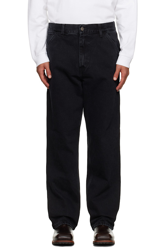 Carhartt Work In Progress Черные джинсы с одним коленом
Carhartt Work In Progress Черные джинсы с одним коленом