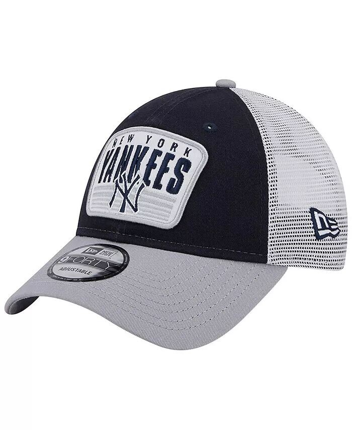 Мужская темно-синяя кепка New York Yankees с двухцветной нашивкой 9FORTY Snapback New Era
Мужская темно-синяя кепка New York Yankees с двухцветной нашивкой 9FORTY Snapback New Era