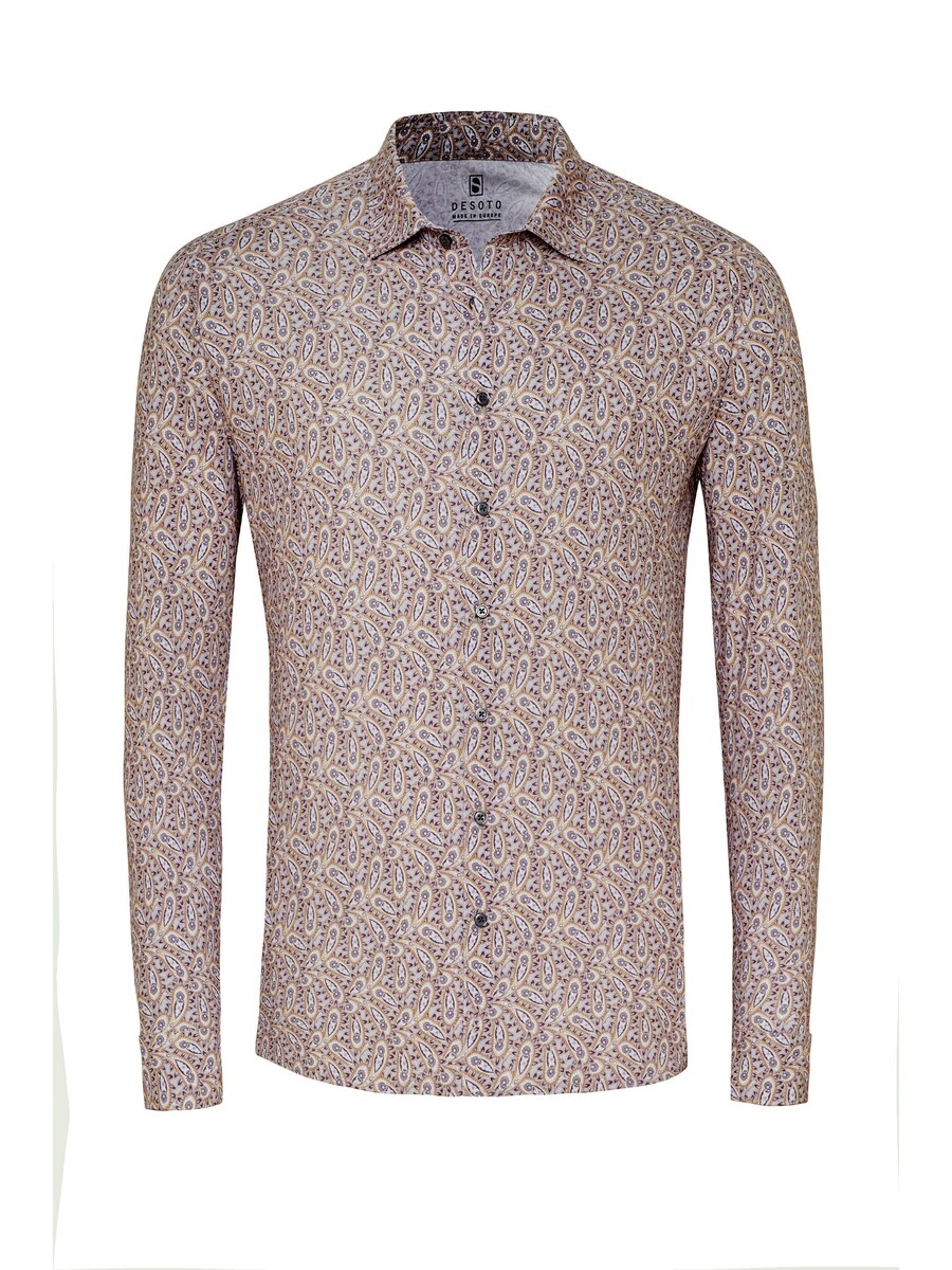 Приталенная рубашка на пуговицах DESOTO, бежевый
Приталенная рубашка на пуговицах DESOTO, бежевый