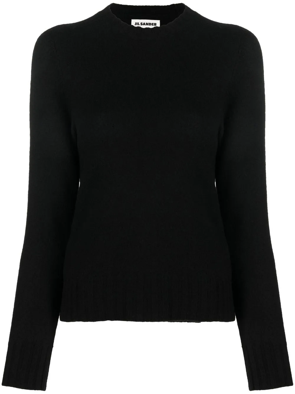 Шерстяной джемпер с воротником-стойкой JIL SANDER, черный
Шерстяной джемпер с воротником-стойкой JIL SANDER, черный