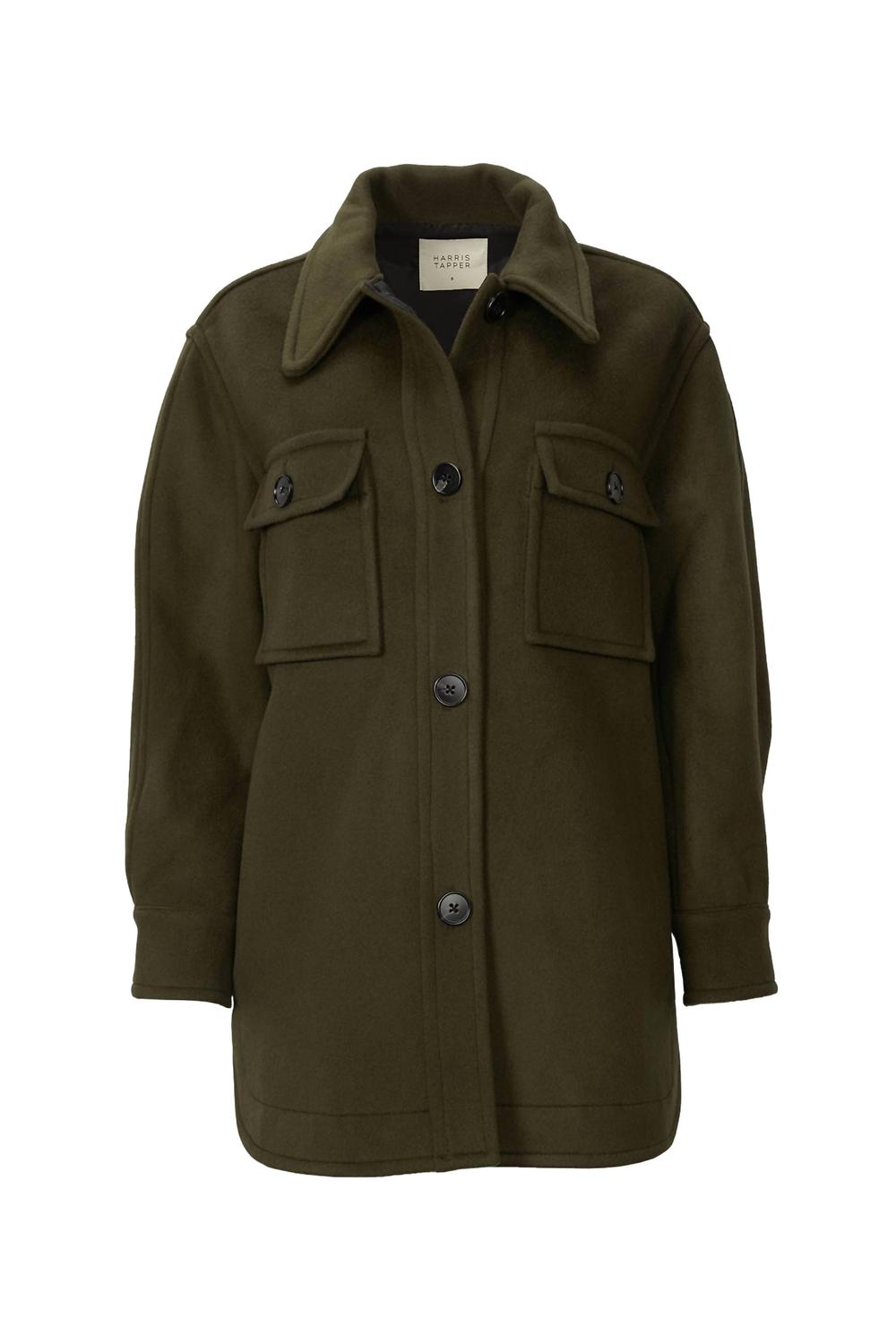 Укороченное пальто Wardell в оливковом цвете HARRIS TAPPER
Укороченное пальто Wardell в оливковом цвете HARRIS TAPPER