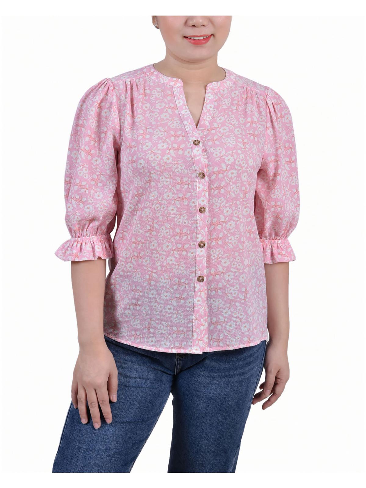 Женский топ Petites с разрезом на шее и цветочным принтом на пуговицах NY Collection, цвет blush floral
Женский топ Petites с разрезом на шее и цветочным принтом на пуговицах NY Collection, цвет blush floral