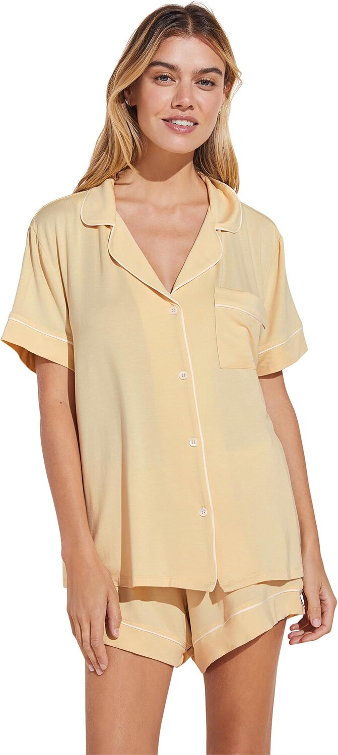 Жизель – непринужденный комплект короткой пижамы Eberjey, цвет Sunrise/Ivory
Жизель – непринужденный комплект короткой пижамы Eberjey, цвет Sunrise/Ivory