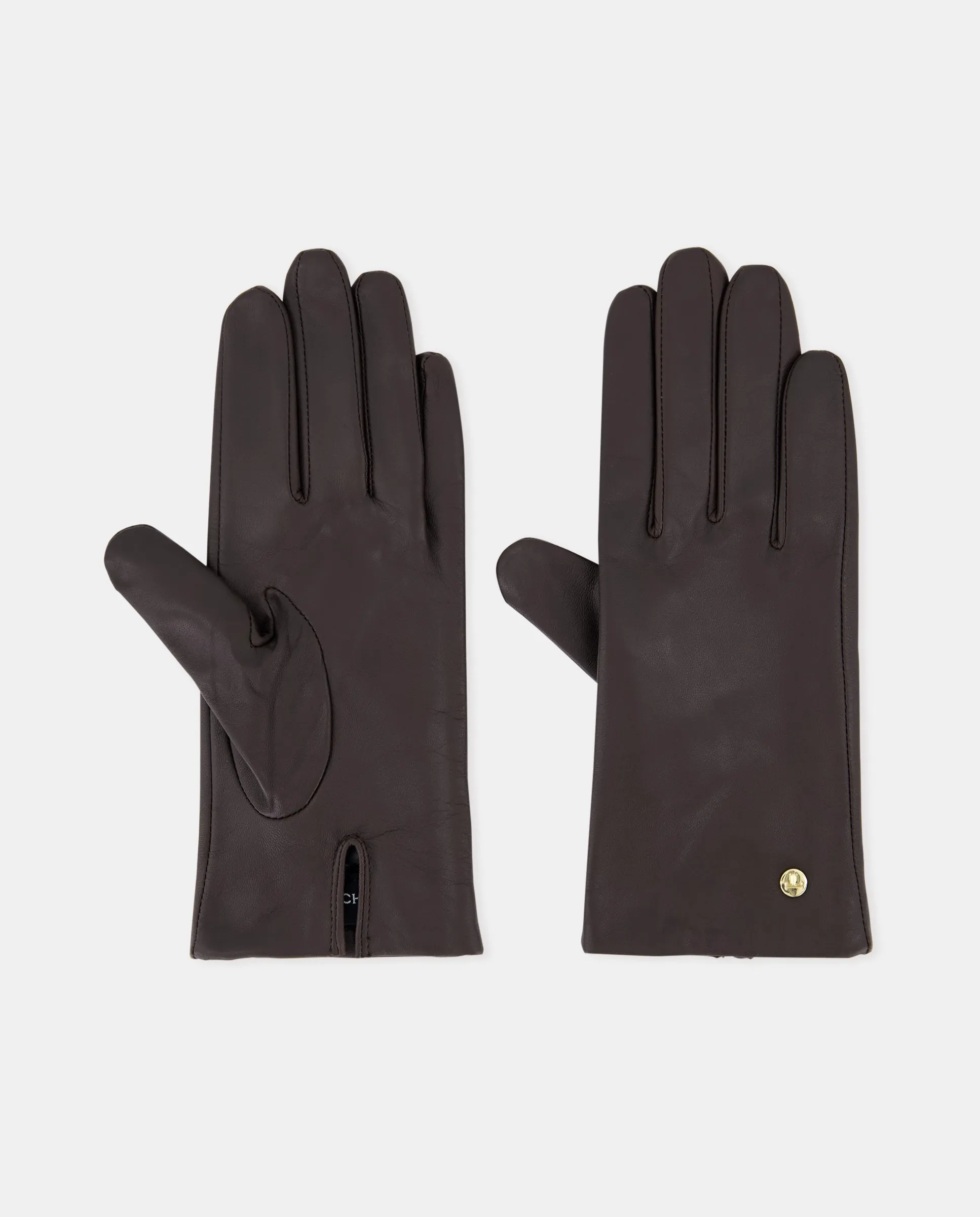 Базовые кожаные перчатки однотонного цвета Latouche, коричневый
Базовые кожаные перчатки однотонного цвета Latouche, коричневый