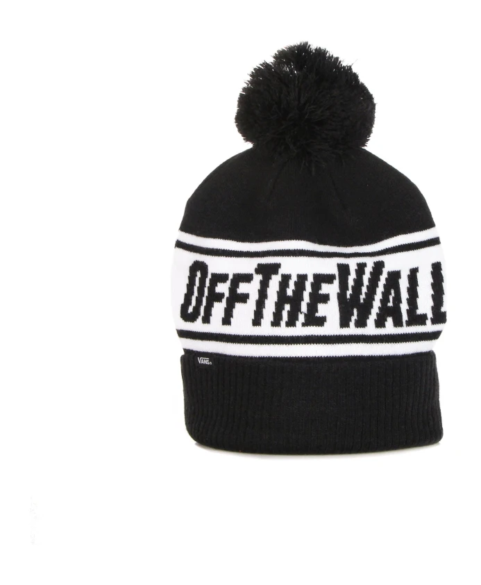 Шапка с помпоном, черно-белая Vans, черный
Шапка с помпоном, черно-белая Vans, черный