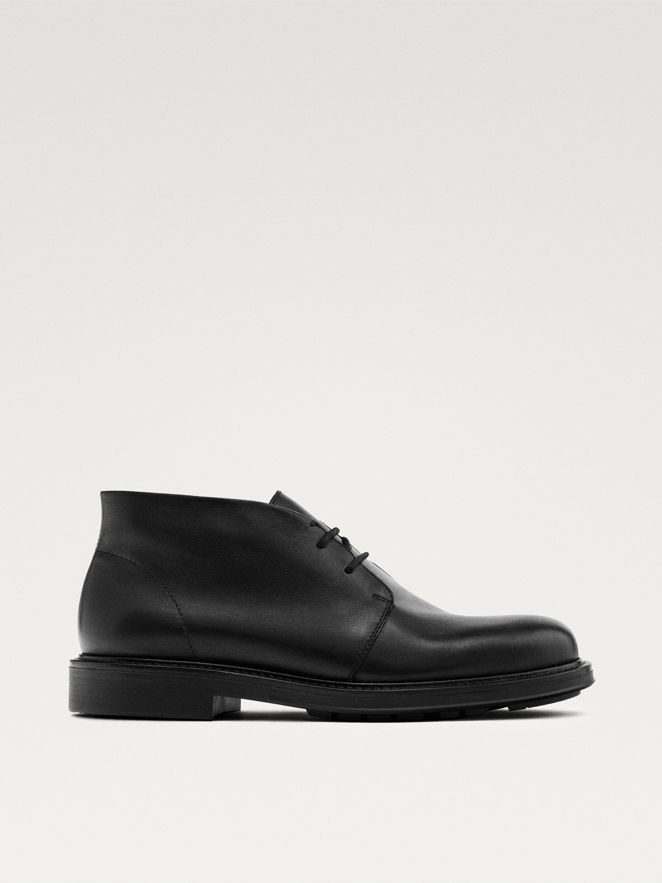 Кожаные сапоги сафари Massimo Dutti, черный
Кожаные сапоги сафари Massimo Dutti, черный