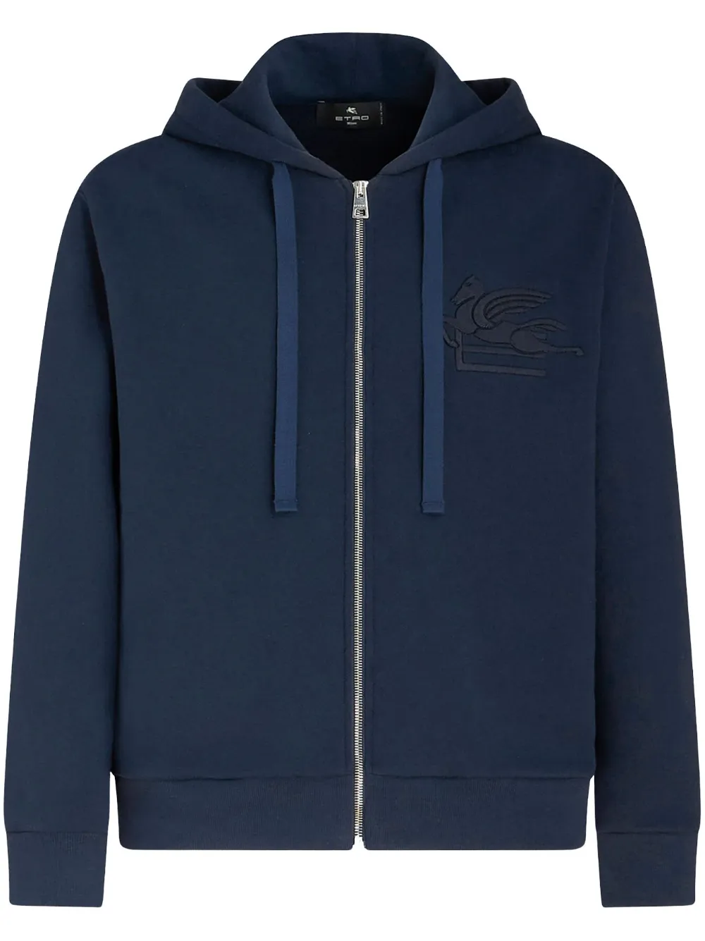 Куртка на молнии с вышитым логотипом ETRO, синий 
Куртка на молнии с вышитым логотипом ETRO, синий