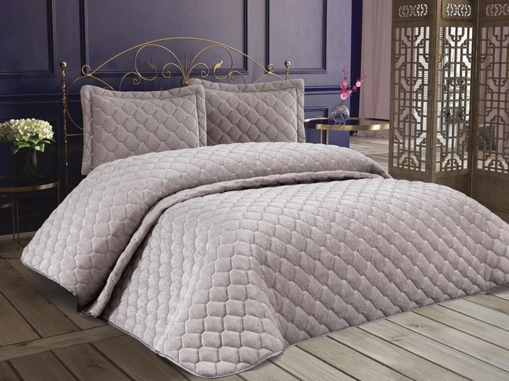 L'Essentiel Linge de Maison, Lima - Grey, Комплект двуспального покрывала, серый, 100% БАРХАТ, 260 x 250 см
L'Essentiel Linge de Maison, Lima - Grey, Комплект двуспального покрывала, серый, 100% БАРХАТ, 260 x 250 см