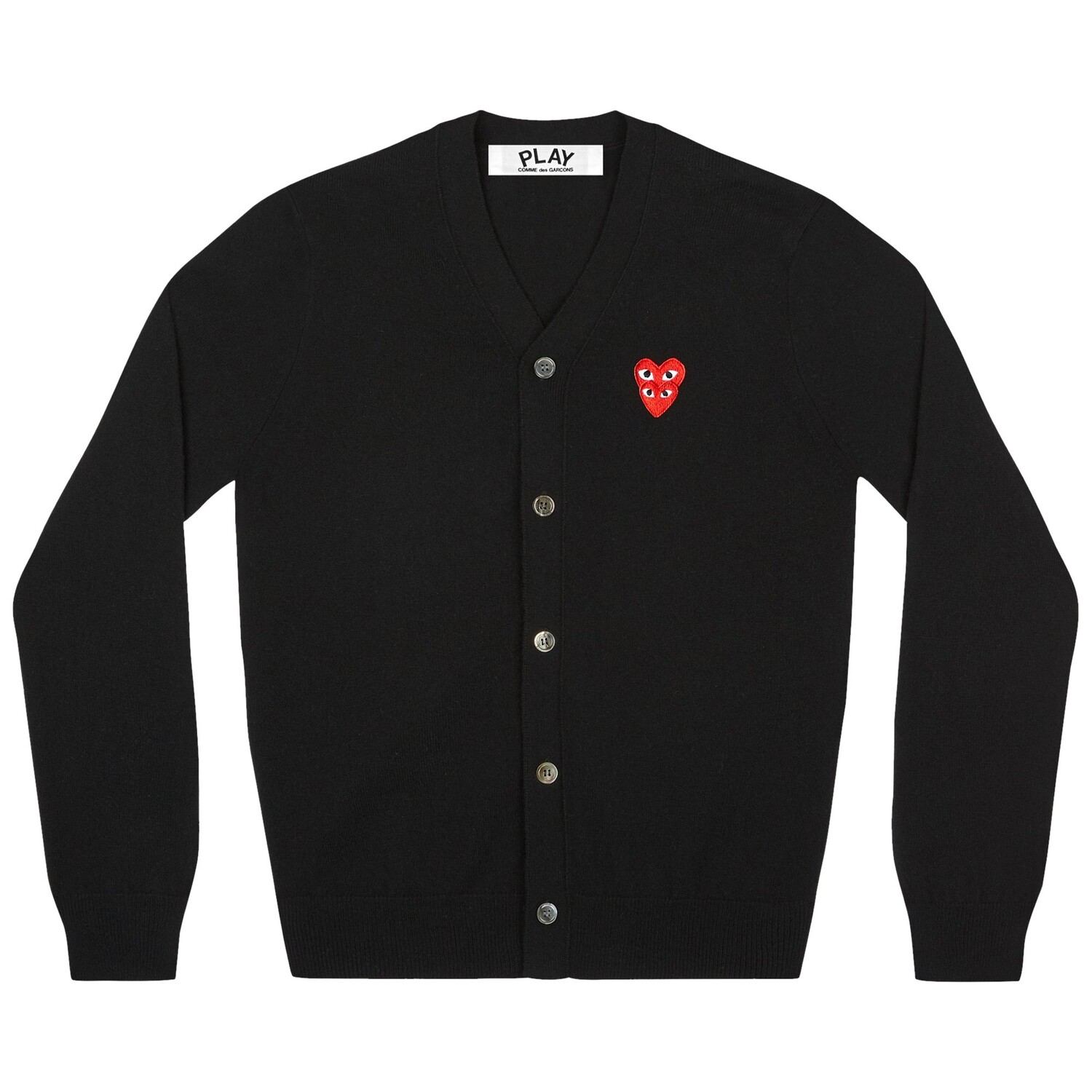 Кардиган Comme des Garçons PLAY Double Heart, цвет Черный
Кардиган Comme des Garçons PLAY Double Heart, цвет Черный