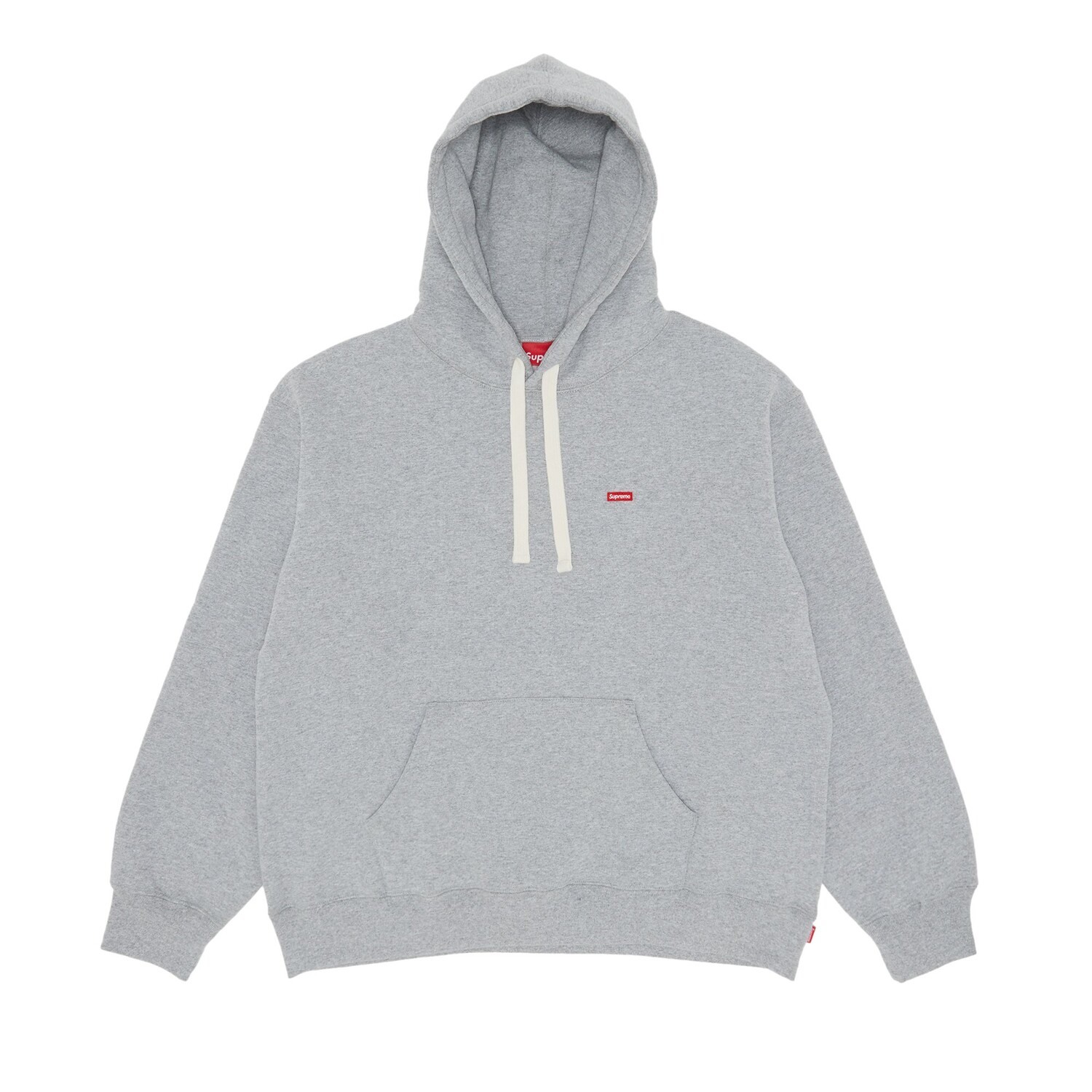 Толстовка Supreme Small Box с капюшоном и шнурком, Heather Grey 
Толстовка Supreme Small Box с капюшоном и шнурком, Heather Grey