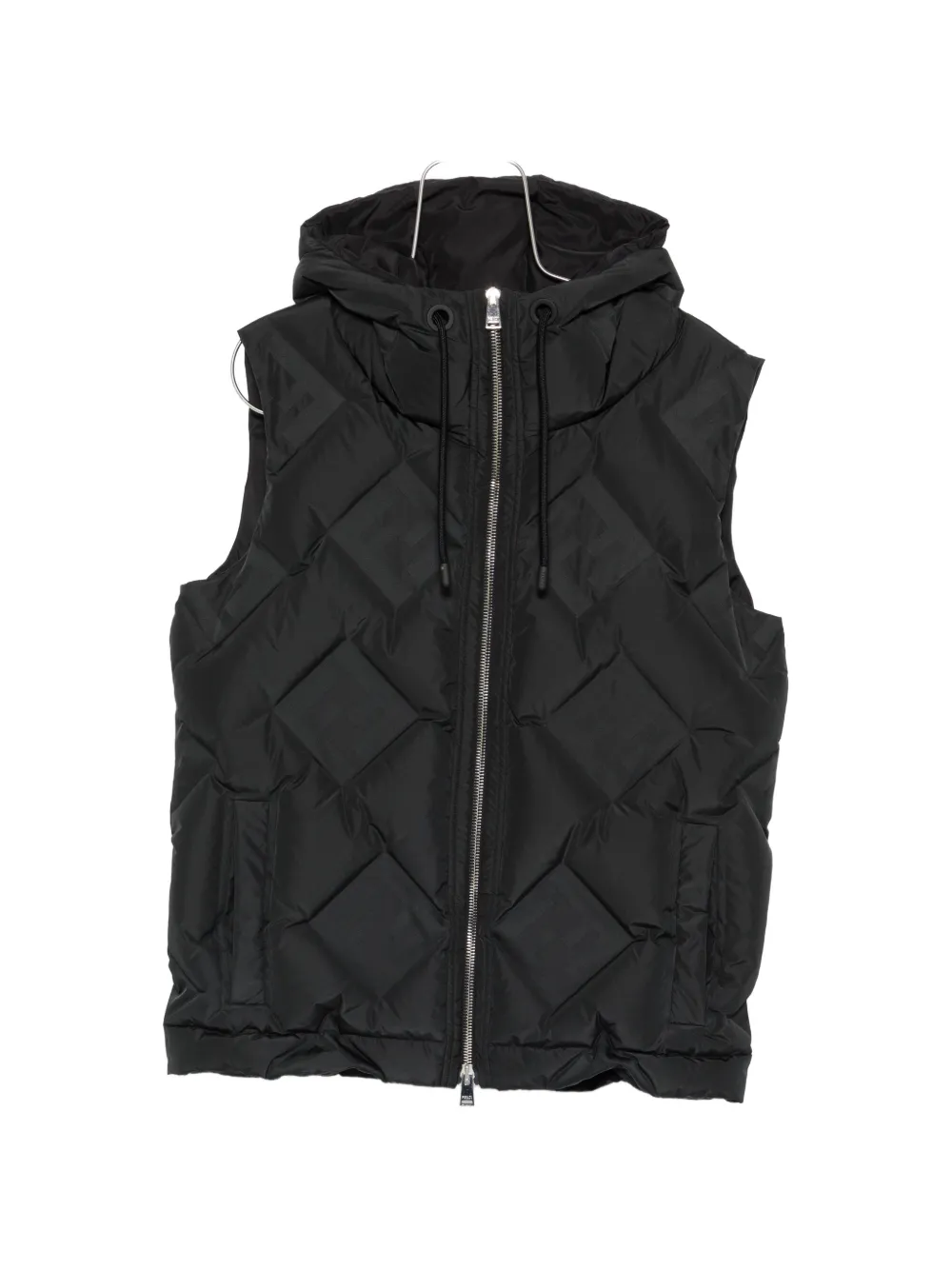 Жилет с капюшоном и жаккардовым узором FF Fendi, черный
Жилет с капюшоном и жаккардовым узором FF Fendi, черный