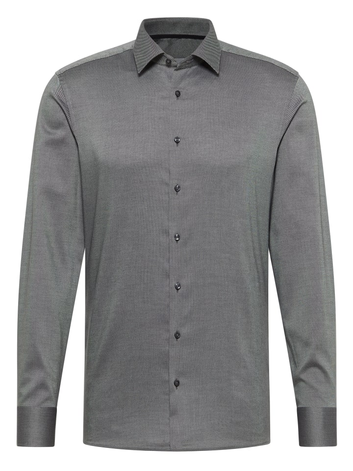 Рубашка Slim Fit антрацитового цвета Eterna
Рубашка Slim Fit антрацитового цвета Eterna