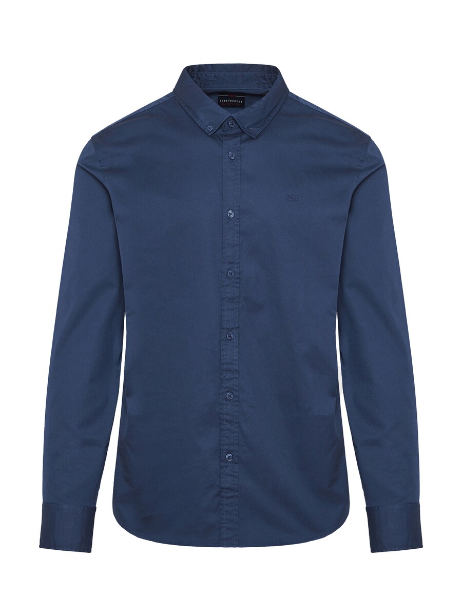 Рубашка на пуговицах классического кроя Funky Buddha, темно-синий
Рубашка на пуговицах классического кроя Funky Buddha, темно-синий