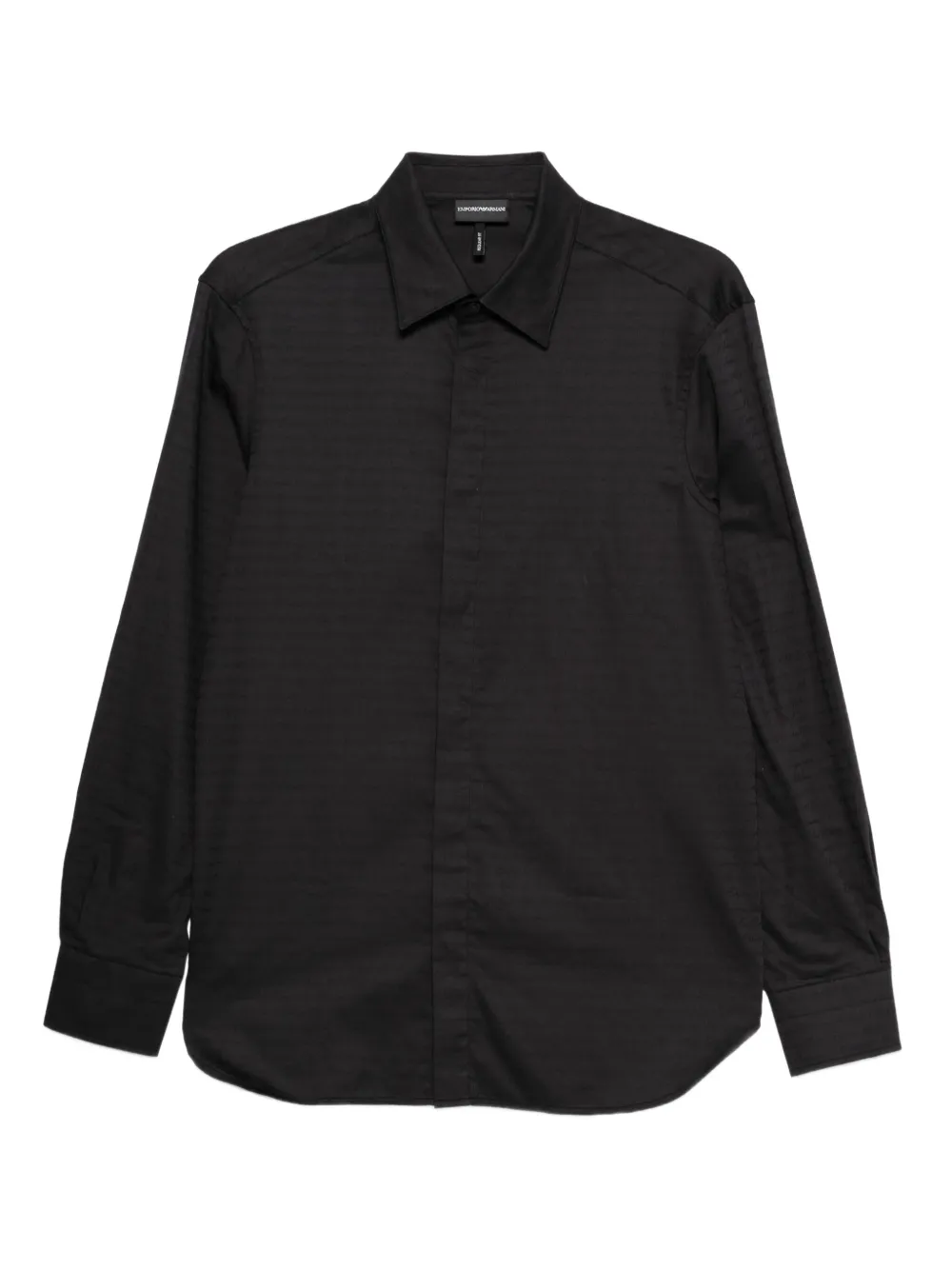 Хлопковая рубашка с длинными рукавами Emporio Armani, черный
Хлопковая рубашка с длинными рукавами Emporio Armani, черный