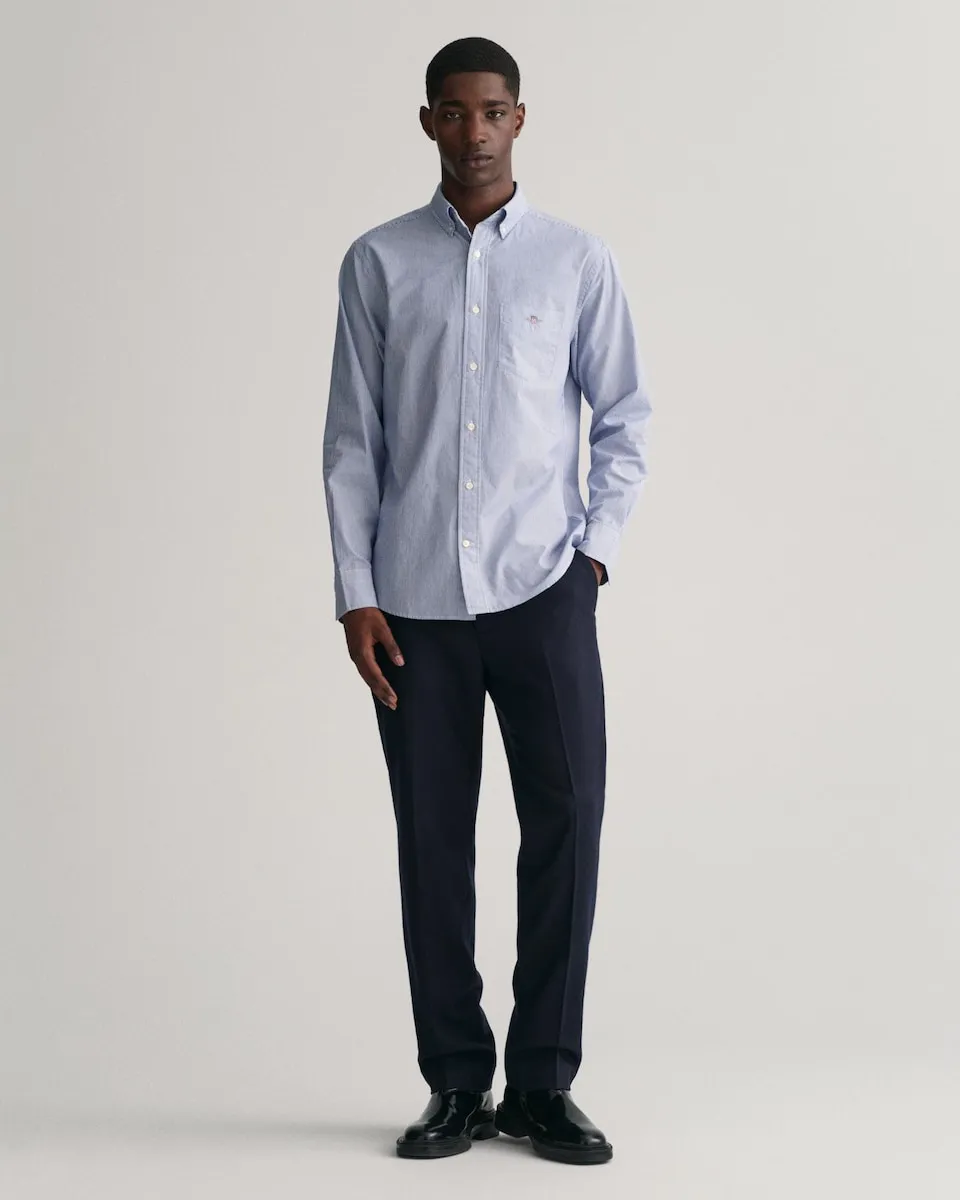 Мужская хлопковая рубашка с полосатым узором Gant, синий
Мужская хлопковая рубашка с полосатым узором Gant, синий