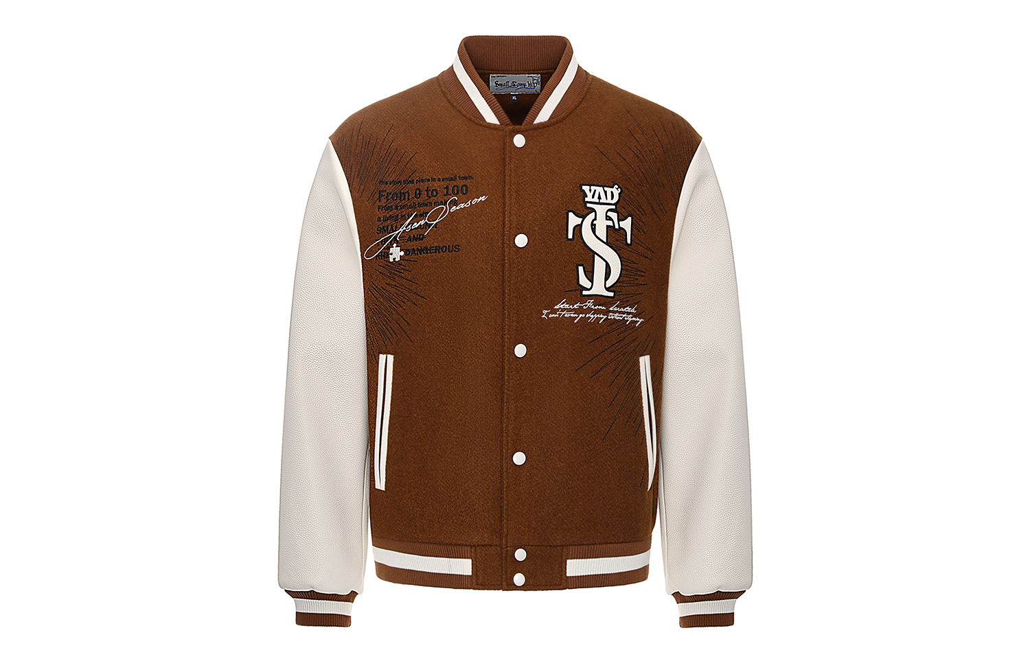 STK SMALL TOWN KID Бейсбольная куртка YADcrew унисекс темно-коричневая, Dark Brown
STK SMALL TOWN KID Бейсбольная куртка YADcrew унисекс темно-коричневая, Dark Brown