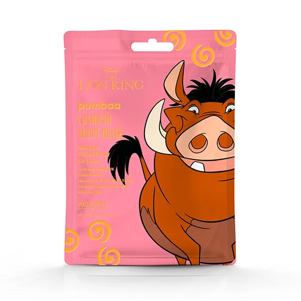 Увлажняющая маска для лица Пумба The Lion King Mad Beauty, 1 UD
Увлажняющая маска для лица Пумба The Lion King Mad Beauty, 1 UD