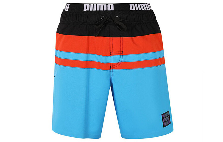 Puma Мужские пляжные шорты, цвет Black and blue stitching 
Puma Мужские пляжные шорты, цвет Black and blue stitching