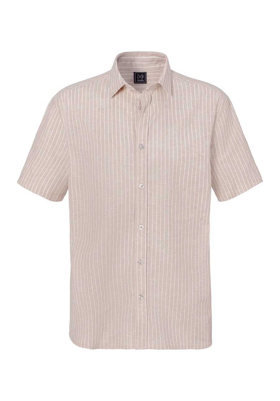 Рубашка на пуговицах классического кроя JOHN DEVIN, нюд 
Рубашка на пуговицах классического кроя JOHN DEVIN, нюд