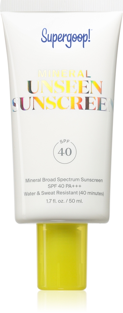 Минеральный невидимый солнцезащитный крем с минеральным солнцезащитным фактором SPF 40 Supergoop!, 50 мл
Минеральный невидимый солнцезащитный крем с минеральным солнцезащитным фактором SPF 40 Supergoop!, 50 мл