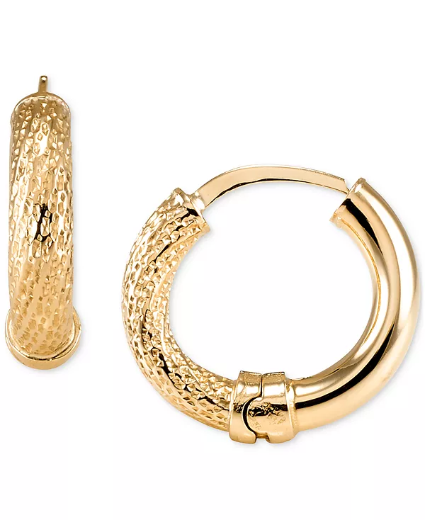 Полированные и текстурированные серьги-кольца очень маленького размера из 10-каратного золота, 0,39 дюйма Macy'S, yellow
Полированные и текстурированные серьги-кольца очень маленького размера из 10-каратного золота, 0,39 дюйма Macy'S, yellow