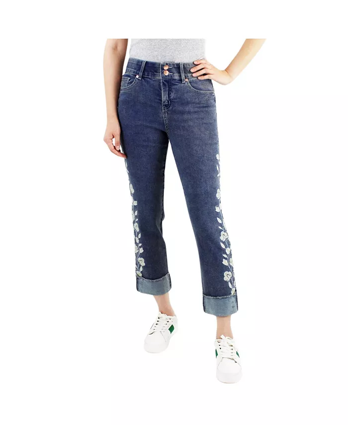 Женские укороченные брюки с двумя пуговицами, контролем живота, вышивкой и широкими манжетами Indigo Poppy, синий
Женские укороченные брюки с двумя пуговицами, контролем живота, вышивкой и широкими манжетами Indigo Poppy, синий