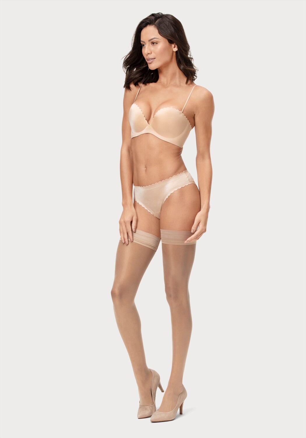 Носки LASCANA Halterlose Feinstrümpfe, цвет puder
Носки LASCANA Halterlose Feinstrümpfe, цвет puder