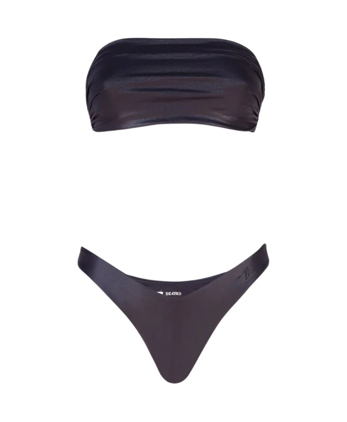 Бикини-Бандо с драпировкой The Attico, черный
Бикини-Бандо с драпировкой The Attico, черный